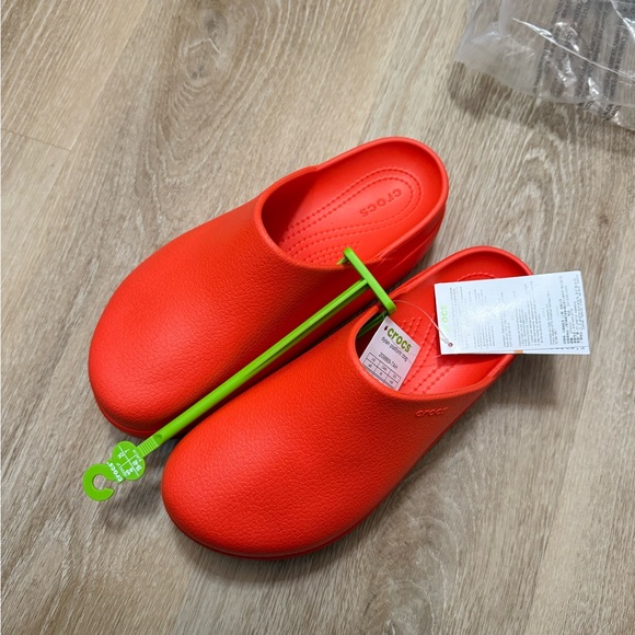 NWT Crocs Dylan Platform Clog, Mule Platform Shoes Starfish W8 - Picture 2 of 7